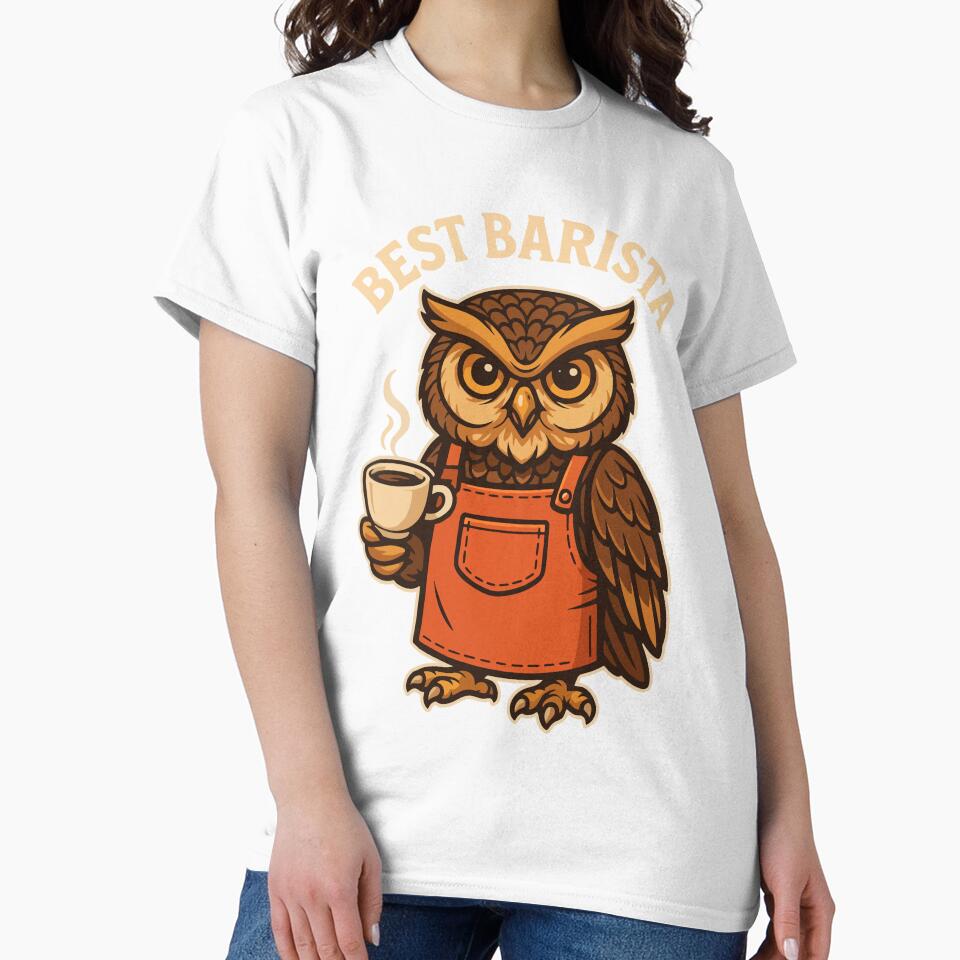 Best Barista – Owl Design for Night Shift Coffee Masters by Coffee Lifestyle
