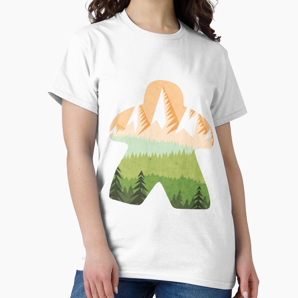 Mountain Adventure Meeple Board Game Scene by BeamGeeks