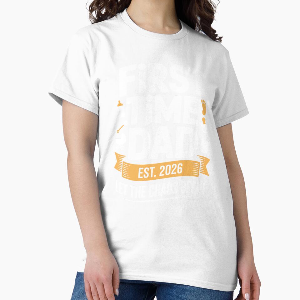 First Time Dad Est. 2026 Let the Chaos Begin Father's Day Gift for New Dad by Say It With Ink