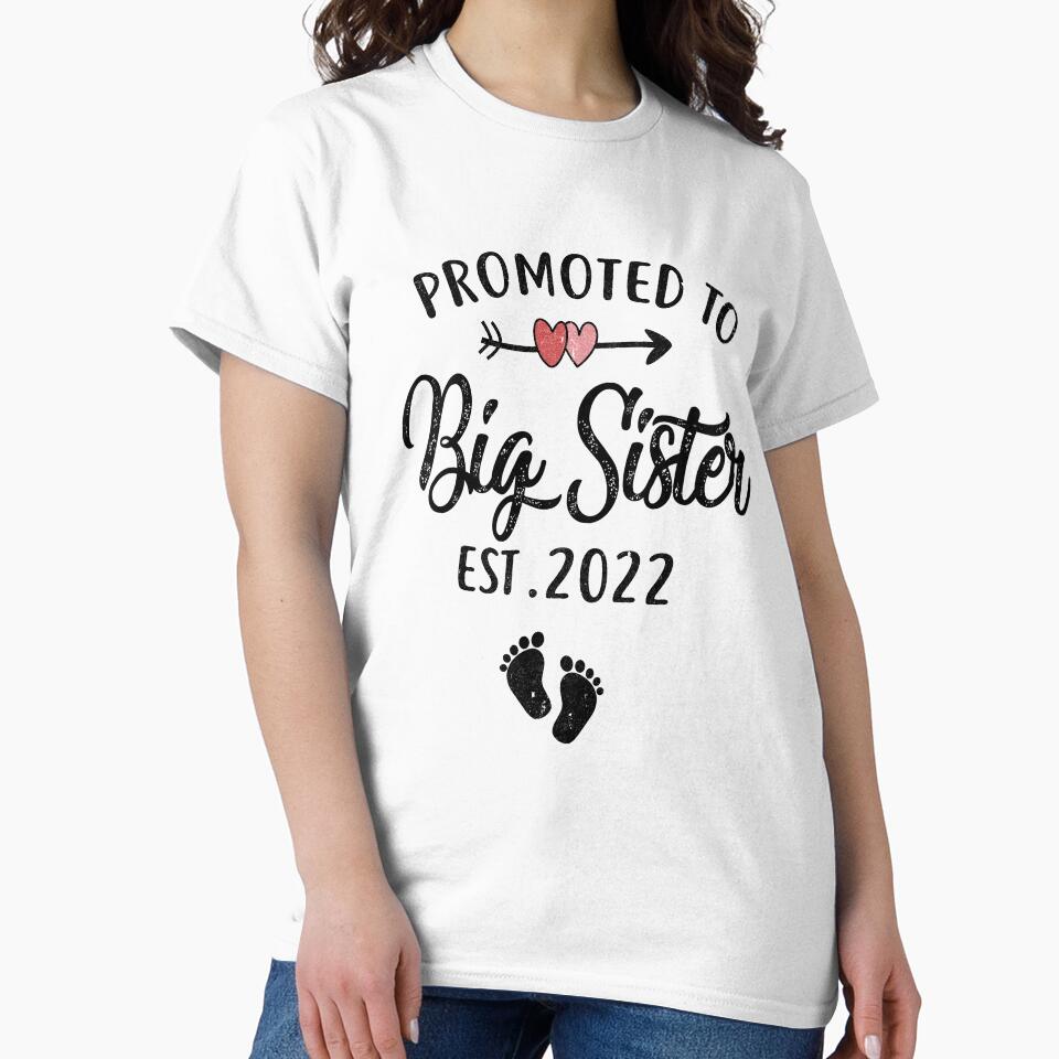 Promoted To Big Sister 2022 Funny First Time New Big Sister Youth by TimothyCoxShop