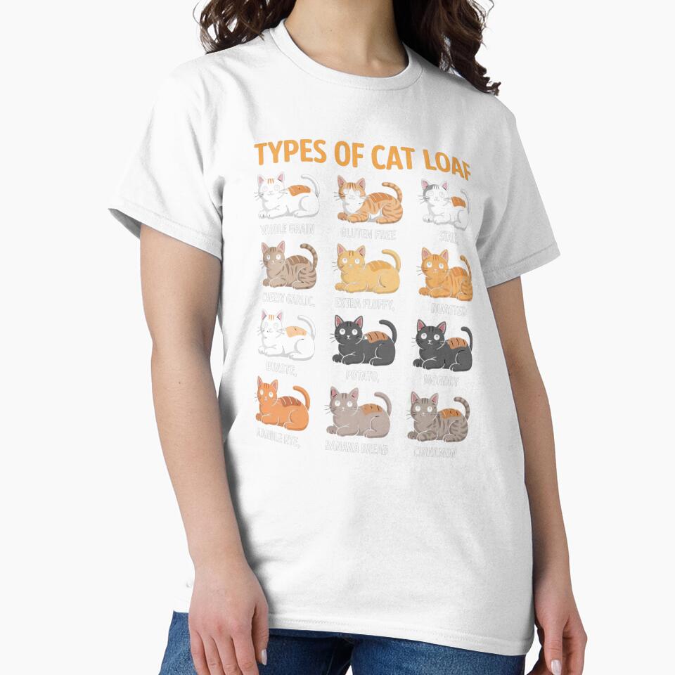 Types of Cat Loaf Funny Cat Lover Design by Gogetgiggles