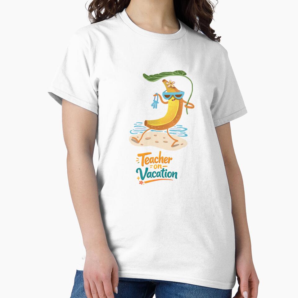 Teacher On Vacation Funny Banana by FaliushART