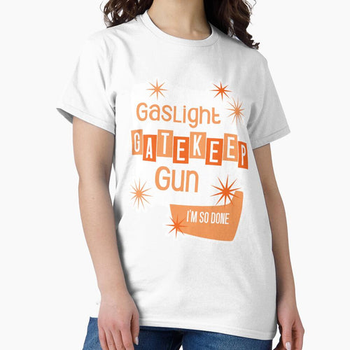 50's Orange Gaslight, Gatekeep, Gun by ShortcakeSketch