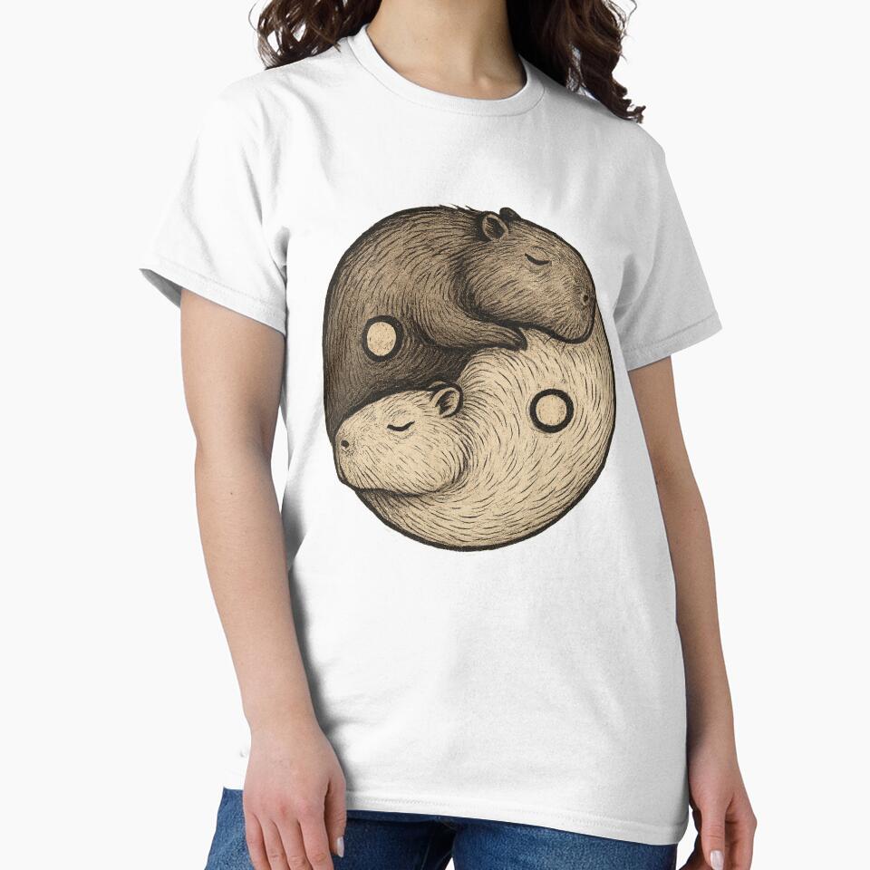 Yin Yang Capybaras – Balance in Chill by Capybarastore_77