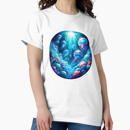 "Enchanting Underwater Marine Life Sticker Design" by ForFamily1120
