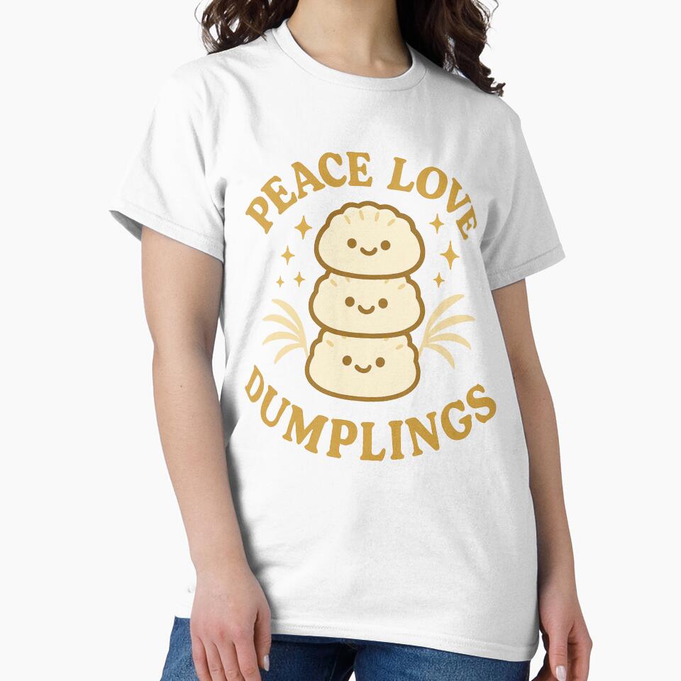 Peace love Dumplings funny Dumplings fan by snowry