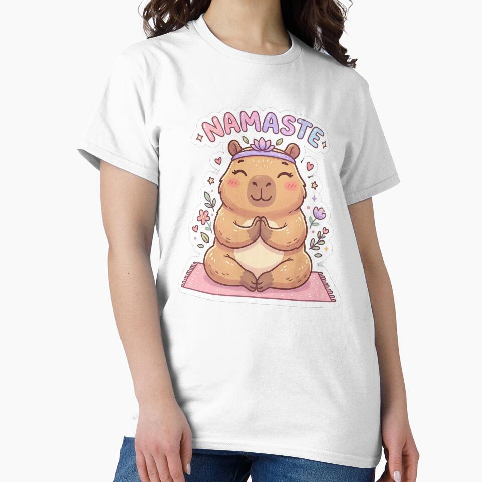 Funny Namaste Capybara Yoga Kawaii Zen Cute by Arobinoz