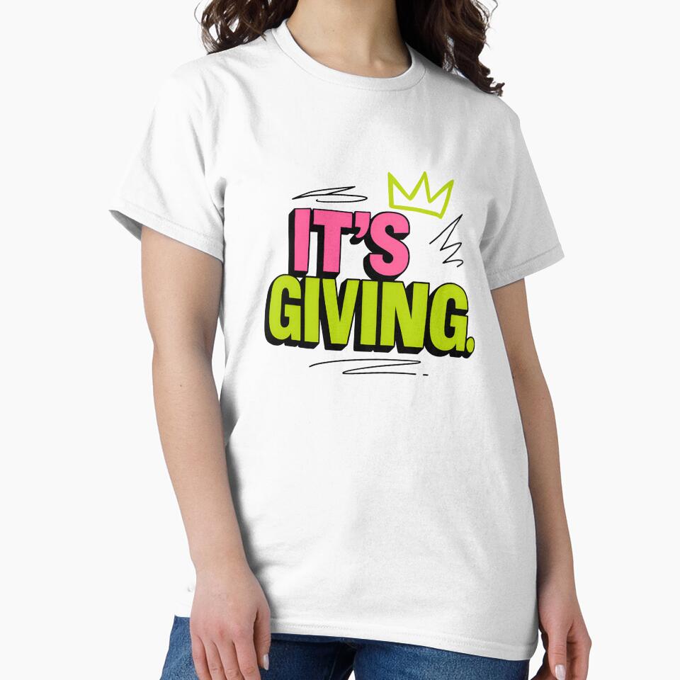 It’s Giving – Bold Trendy Aesthetic Quote Design for Confident Vibes by Imaginationbeyond
