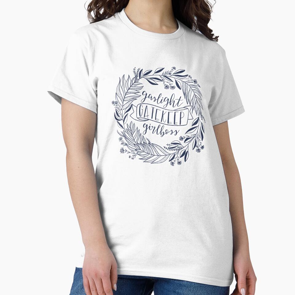 Gaslight Gatekeep Girlboss Live Laugh Love sign by artworkbyevie1