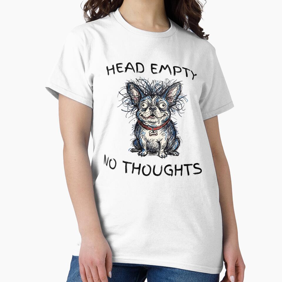 Head Empty No Thoughts Funny Dog Meme by Joruproyect