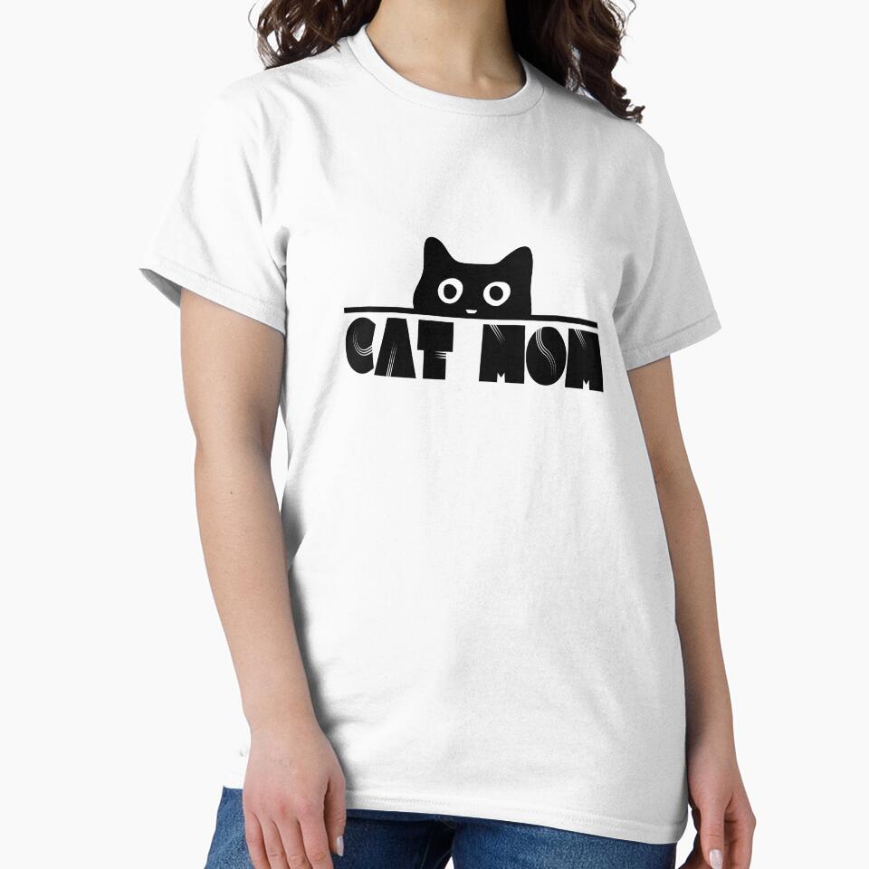 Black Best Cat Mom Funny Cat Lover Gift by Artycom