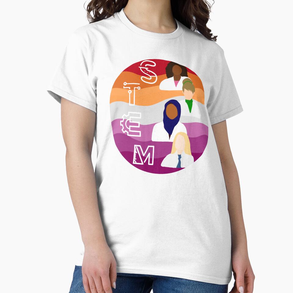 Women in STEM (Lesbian Flag) by Nuclear_Girly