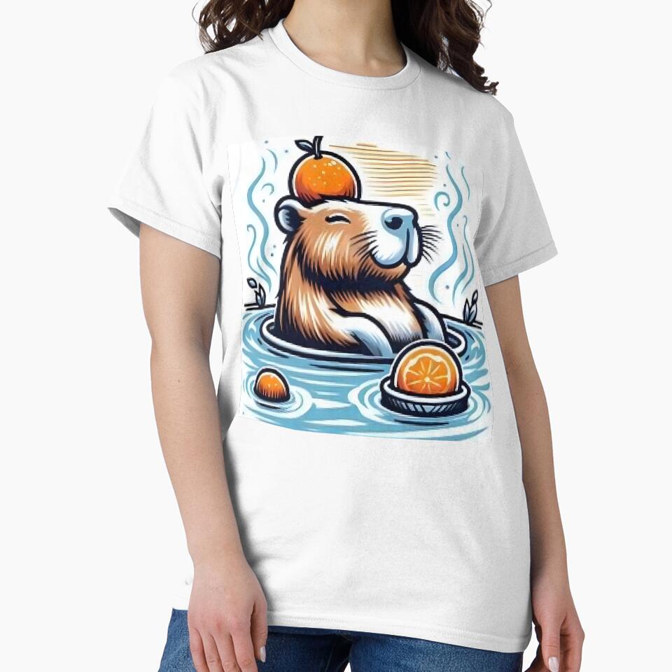 Chill Capybara in Yuzu Hot Spring by Samthecreator01