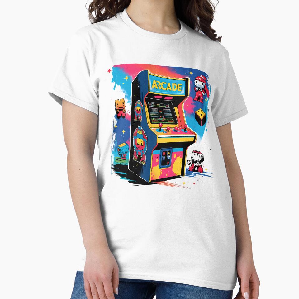 Retro Arcade Machine Art by Printiko