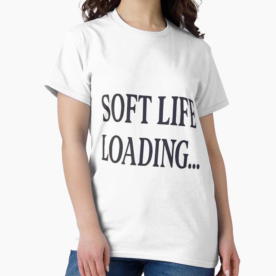 Soft Life Loading Aesthetic Quote, Pastel Gradient Minimalist Typography Design by JayInspires