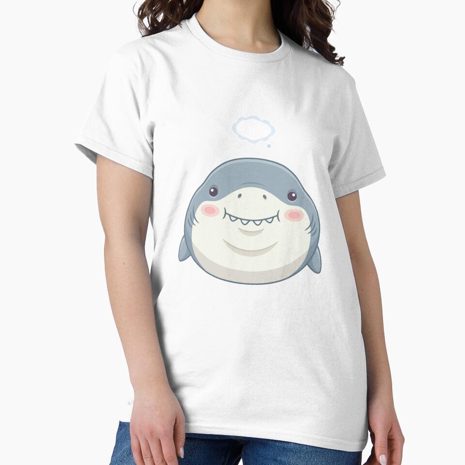 Head Empty No Thoughts Derpy Great White Shark by Petzzz