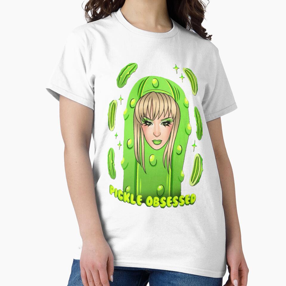 Pickle Obsessed Funny Green Pickle Costume Design For Food Lovers, Gift For Humor Fans by DavidLBonds