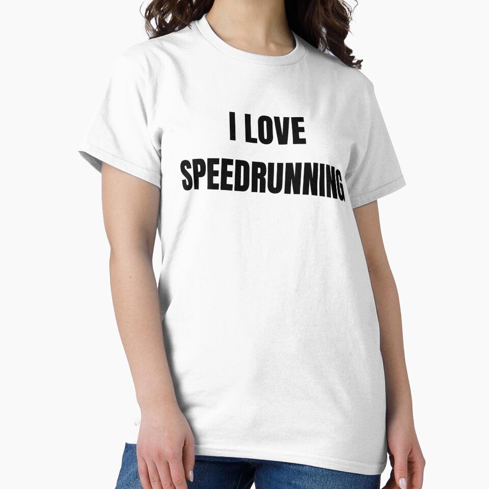 I Love Speedrunning – Bold Gamer Typography by PHRASEandSTYLE