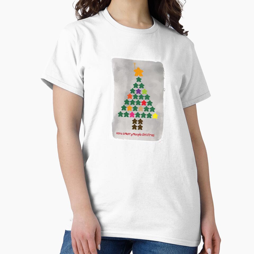 Have a Merry Meeple Christmas (Meeple Christmas Tree) - Board Games Design - Board Game Art by MeepleDesign