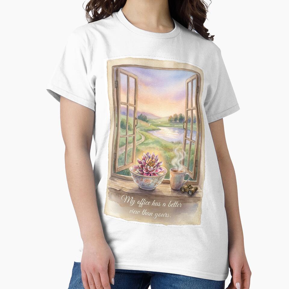 beautiful view from a window on a lake and mountains by LittleVenetia