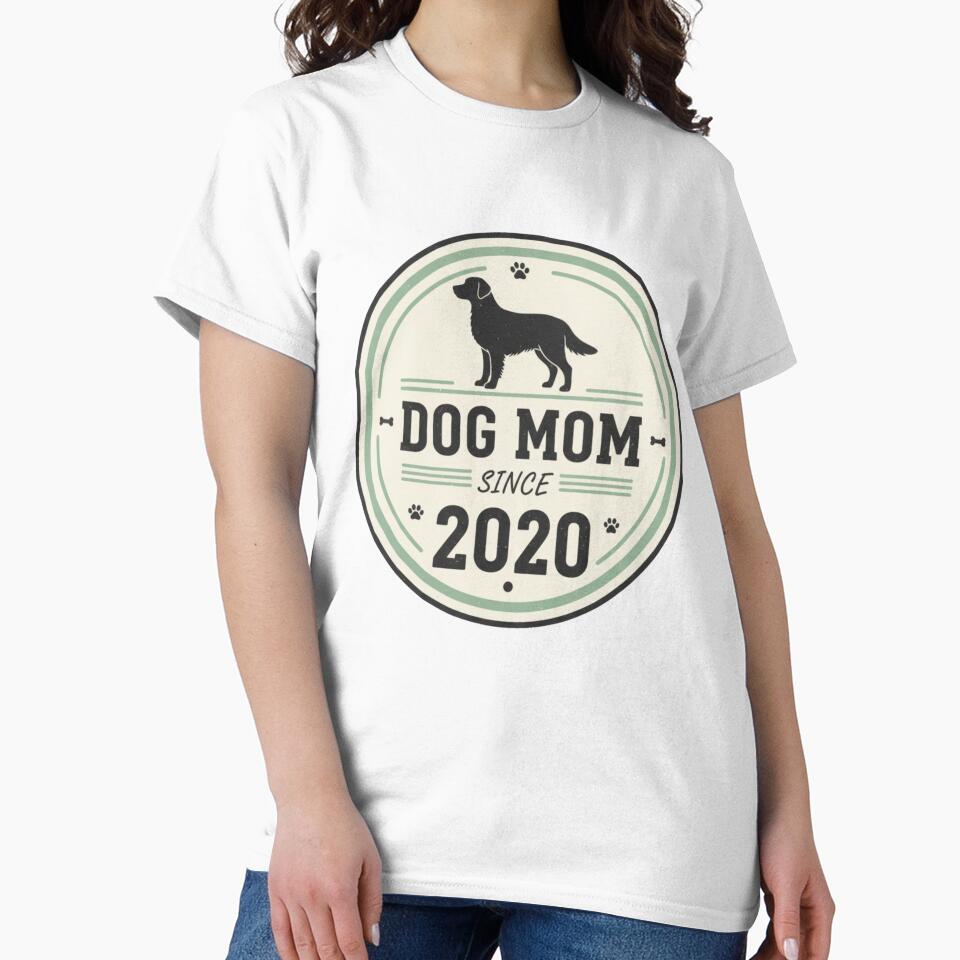 Dog Mom Since 2020 Personalized Sticker - Custom Pet Parent Gift Dog Owner New Puppy Tags by RealVibeVault