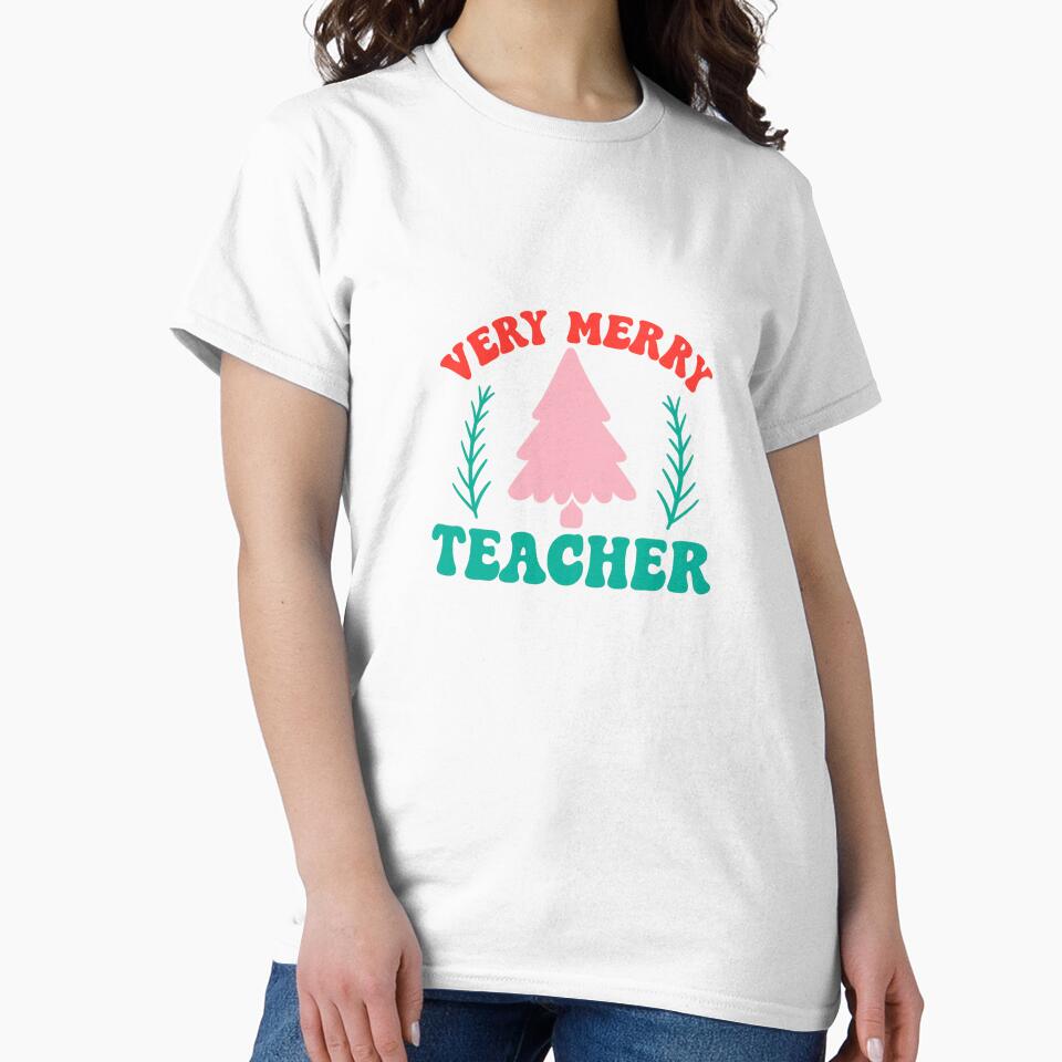 Very Merry Teacher — Festive Christmas Design by artcultreone