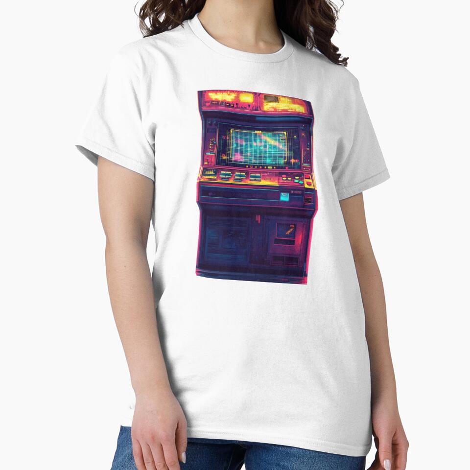 Neon Retro Arcade Machine by TotemTrovia