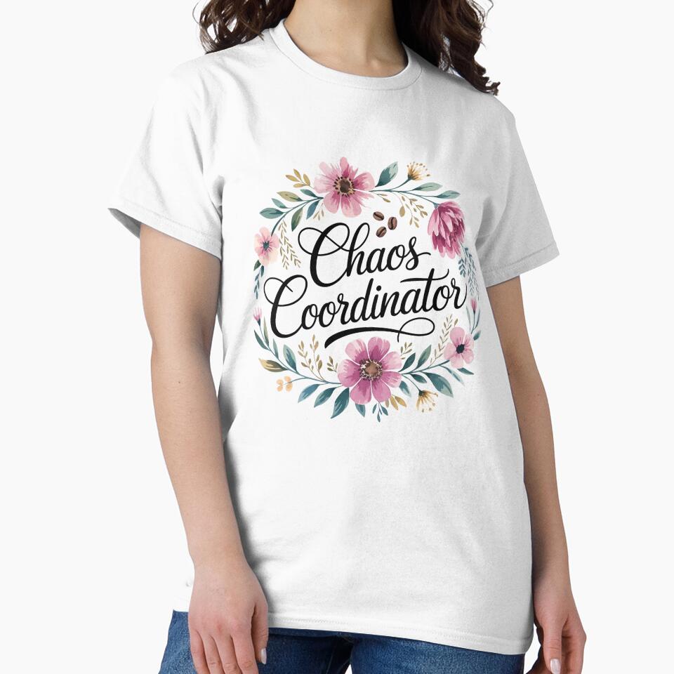 Chaos Coordinator - Elegant Floral Teacher & Mom Gift by Thompika
