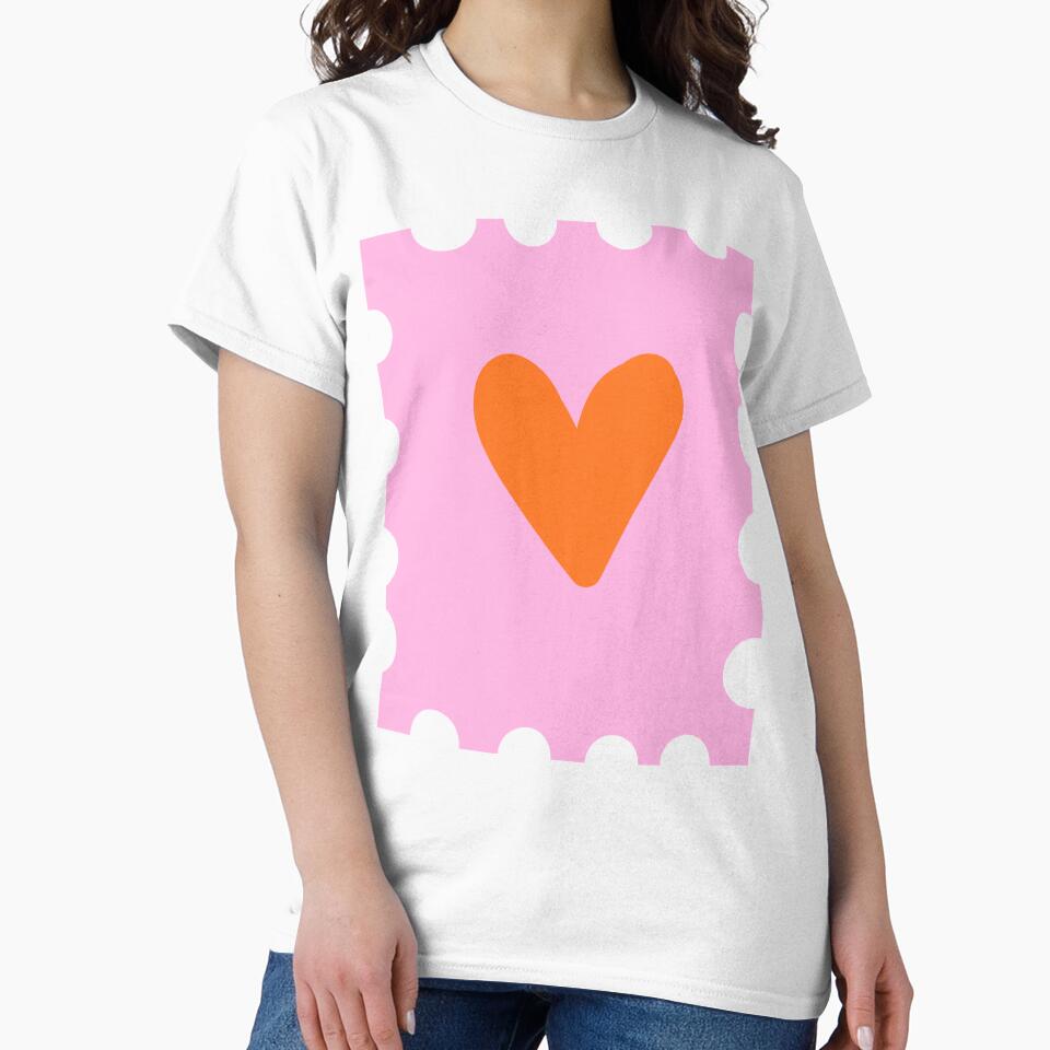 Feminine Pink Heart  self love Aesthetic by Razan Design Studio
