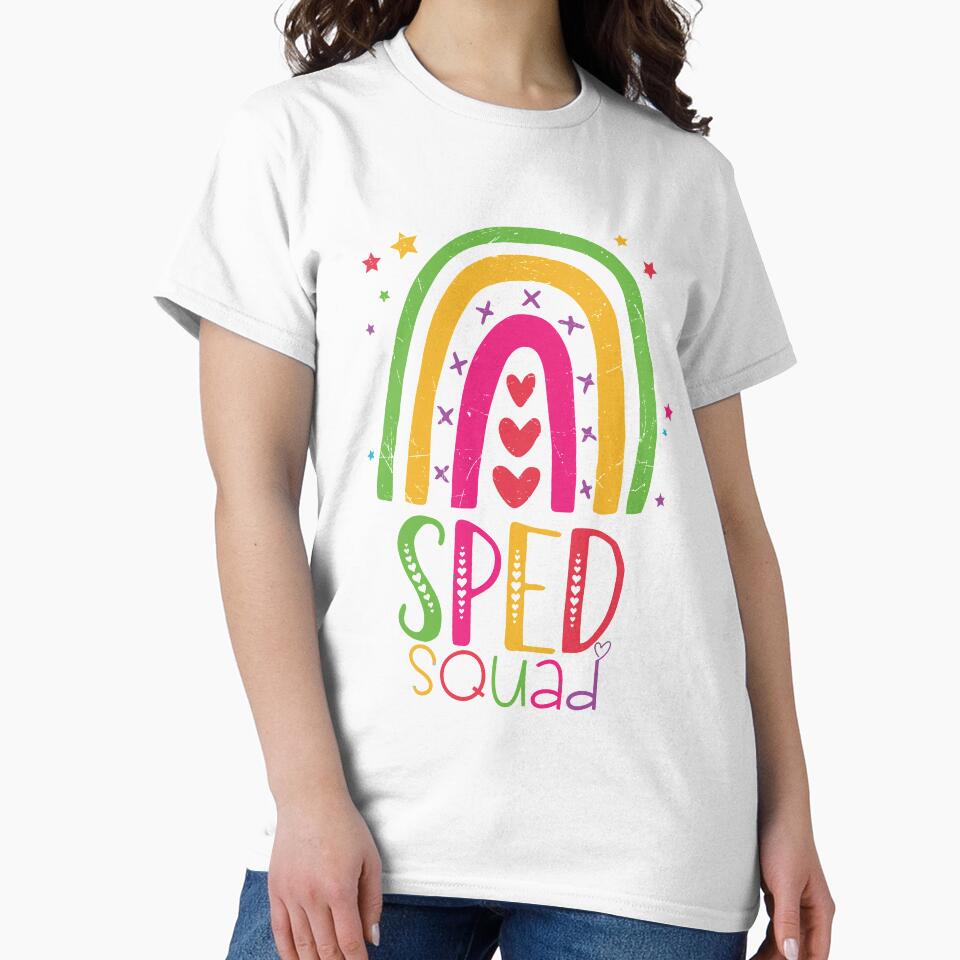 Sped Squad Special Ed Rainbow Teacher Back To School 2021 by cometos