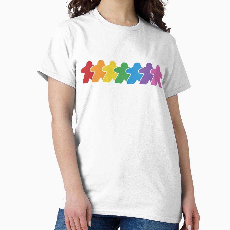 Rainbow Board Game Meeple Group by BeamGeeks