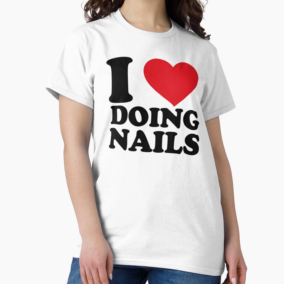 I Love Doing Nails – Red Heart Design for Nail Artists by EmeraldeaArt