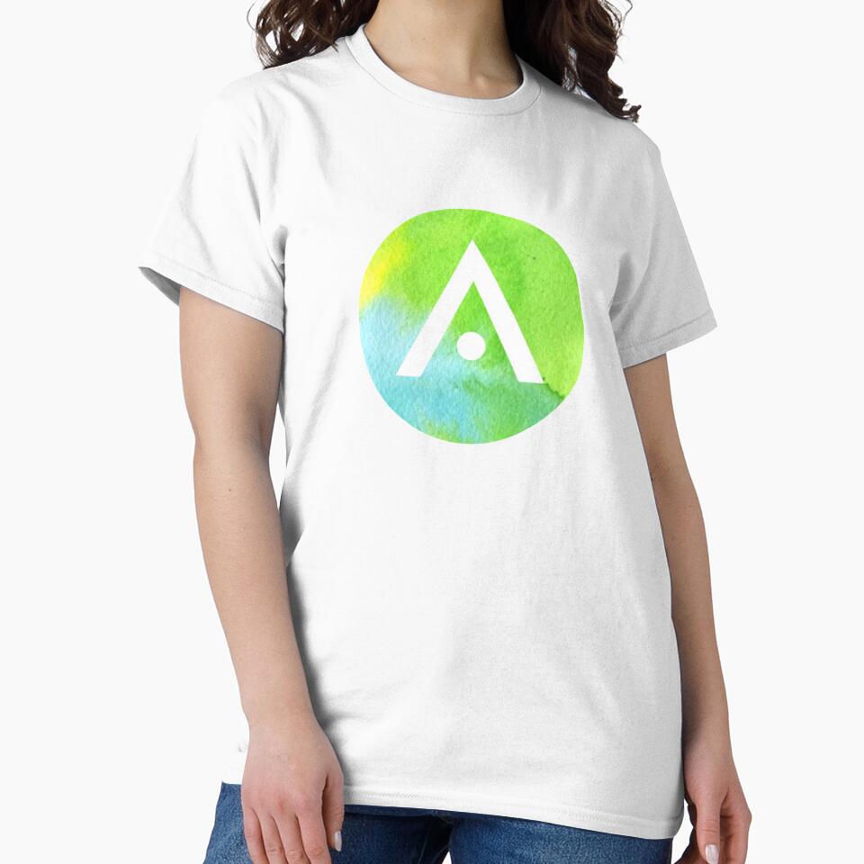 Green and Blue Watercolor Aveda Logo by Dalaura
