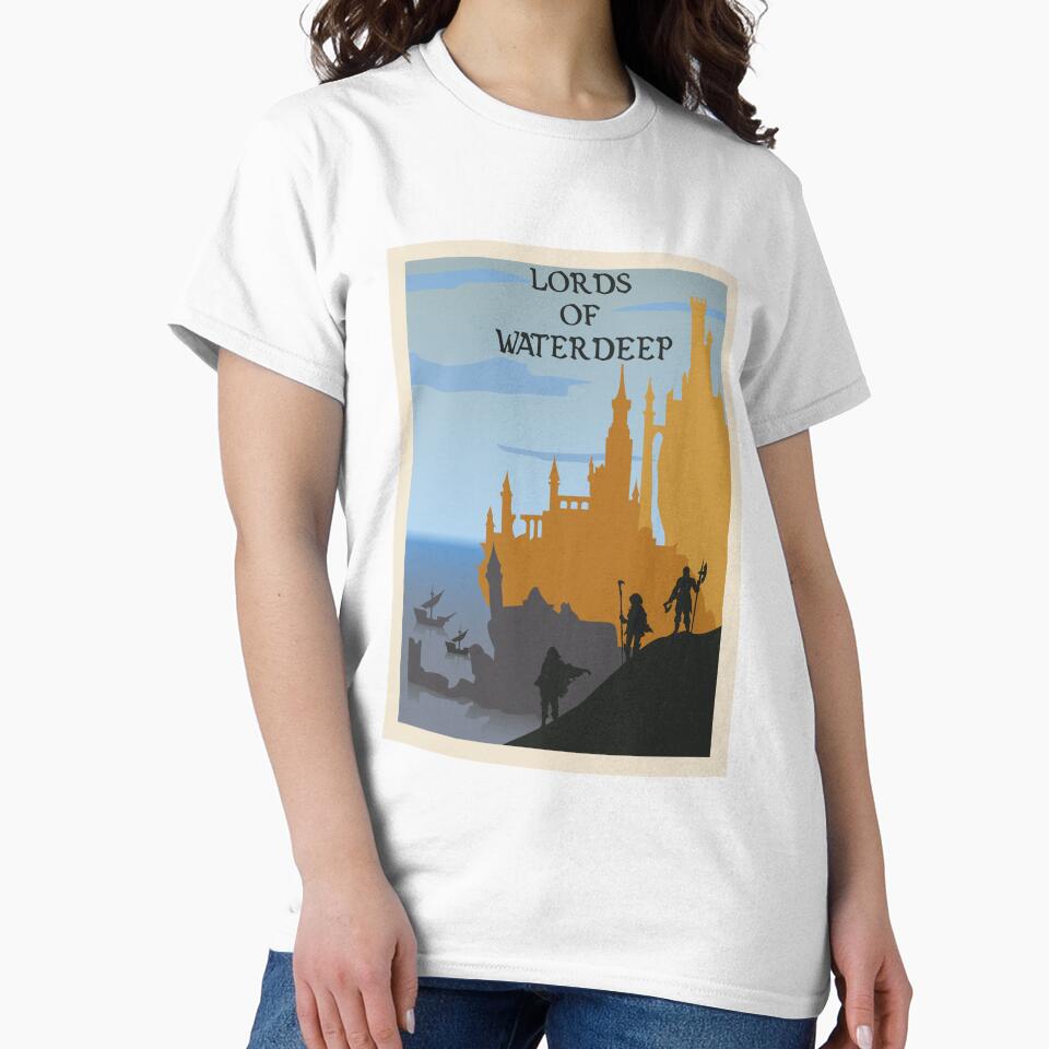 Lords of Waterdeep - Board Games - Minimalist Travel Poster Style - Board Game Art by MeepleDesign