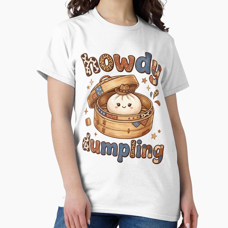 howdy Dumpling – Cute Kawaii cowboy Dumpling by EmeraldeaArt