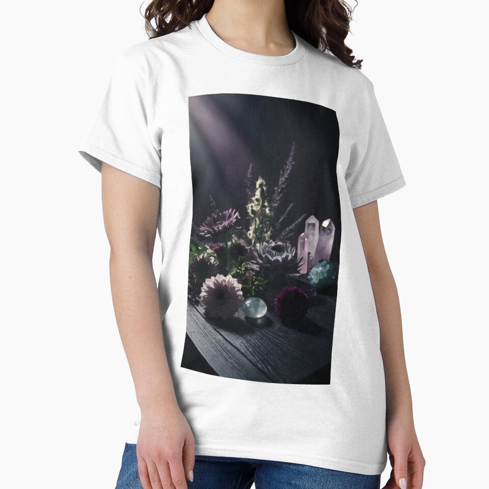 Blooming Energy: Flowers and Crystals in Harmony by AbstractAnom