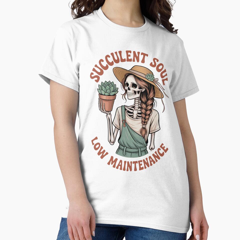 Low-Maintenance Plant Lover — Succulent Soul by Skull in Wool