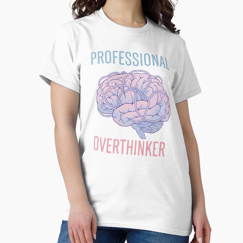 Professional Overthinker - Brain Anxiety Illustration by uniqueworkz