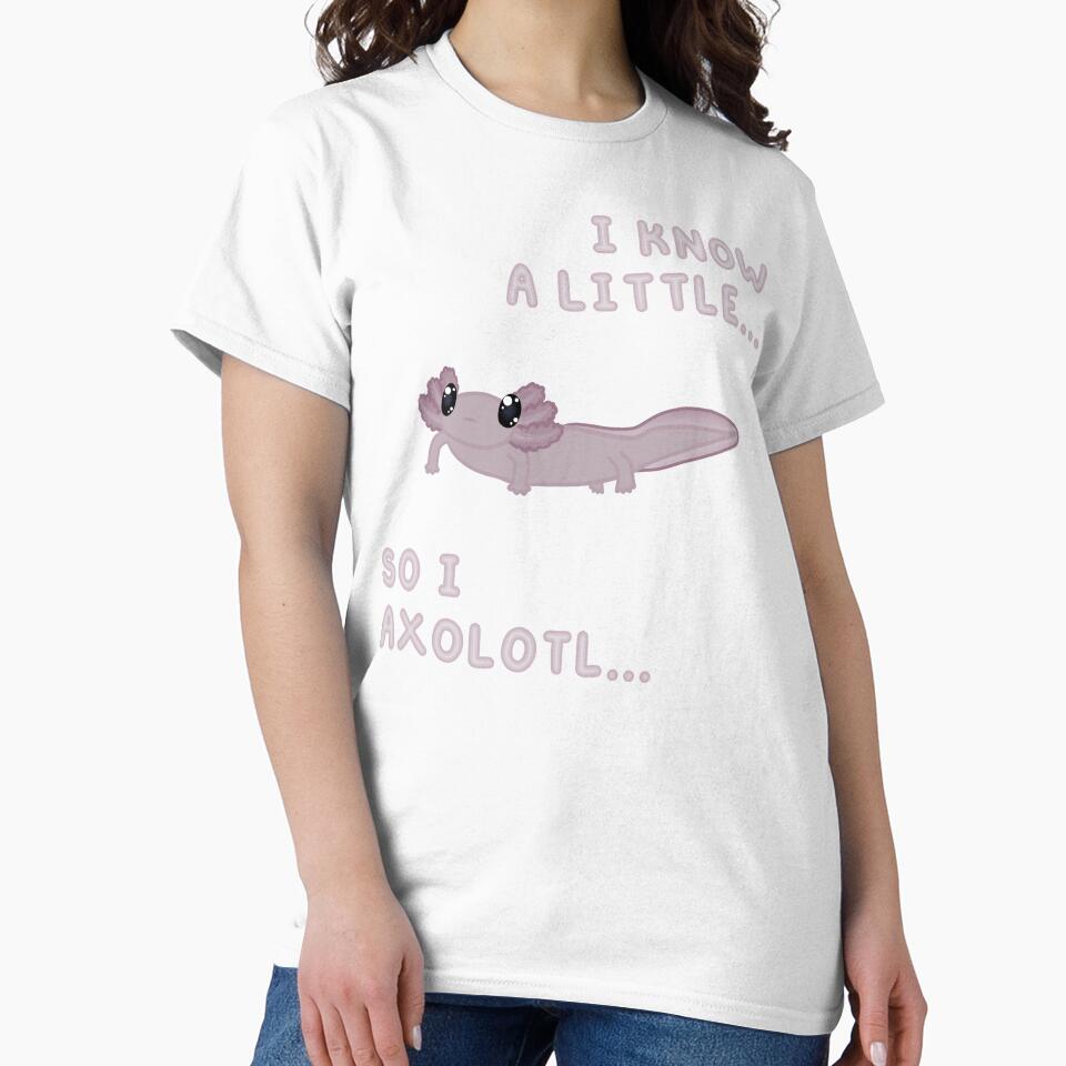 Know A Little Axolotl (In Blue) by Creepy-Cutesie