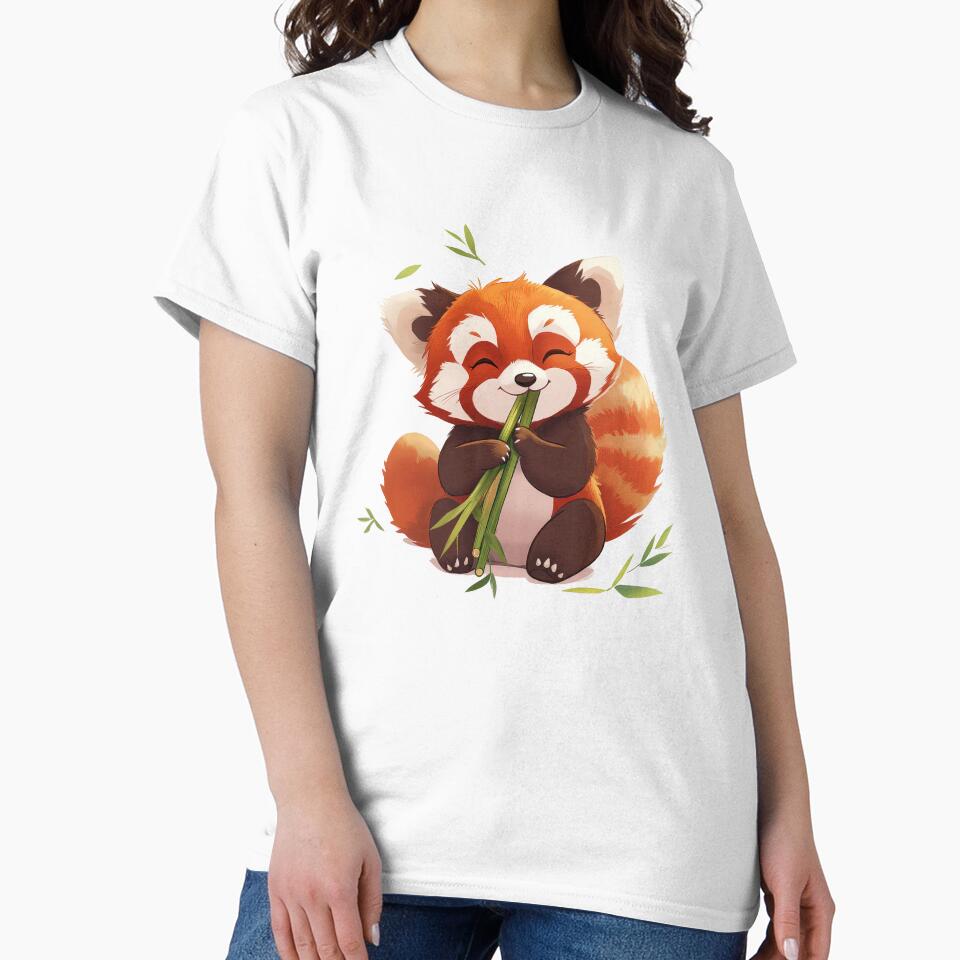 red panda eating by MystiS