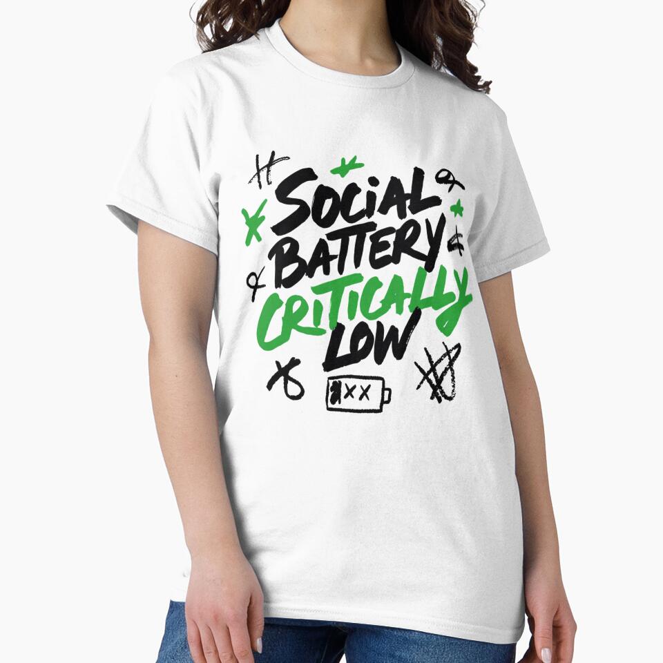 Social Battery Critically Low Typography Design by IslandTyped