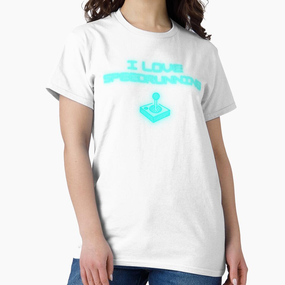 Neon Joystick I Love Speedrunning Retro Arcade Design by PHRASEandSTYLE