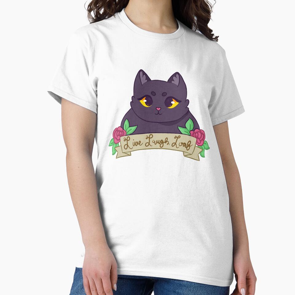 Live Laugh Loaf (Black Cat) by casserolestan