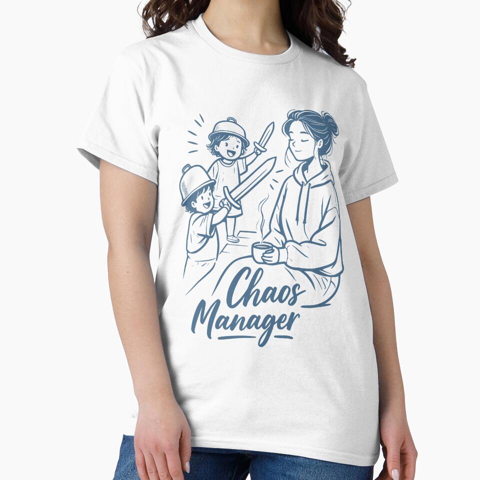 Funny Mom Chaos Manager Coffee Design by Dago345