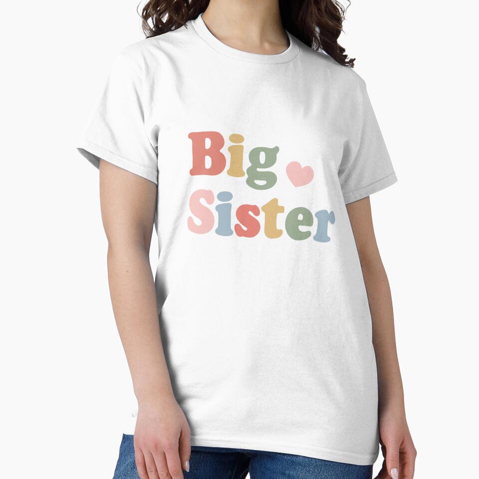 Big Sister Lil Sister Summer Announcement Cute Shower by XuanhieuBp