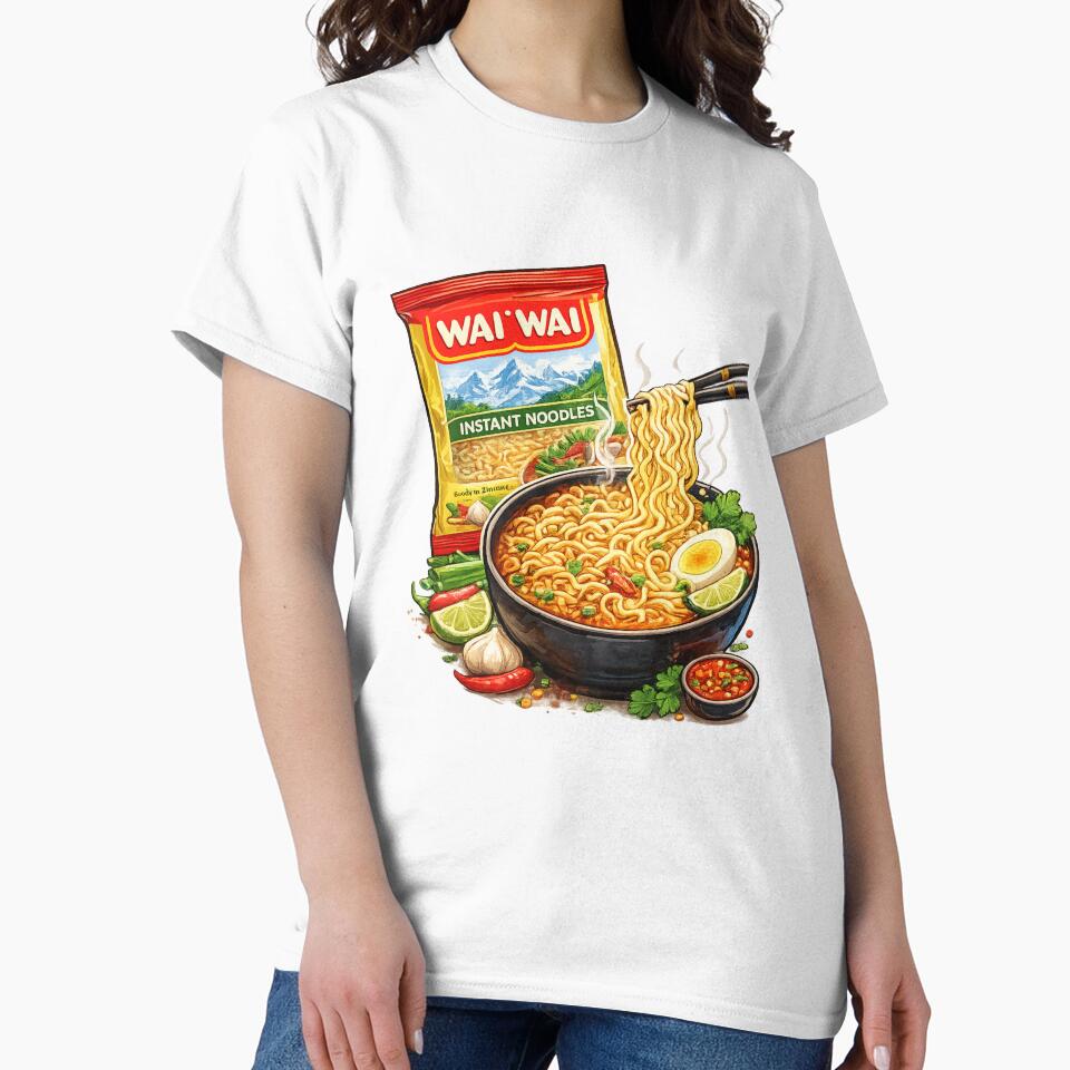 Wai Wai Instant Noodles Spicy Ramen Bowl Nepal by Aryabek