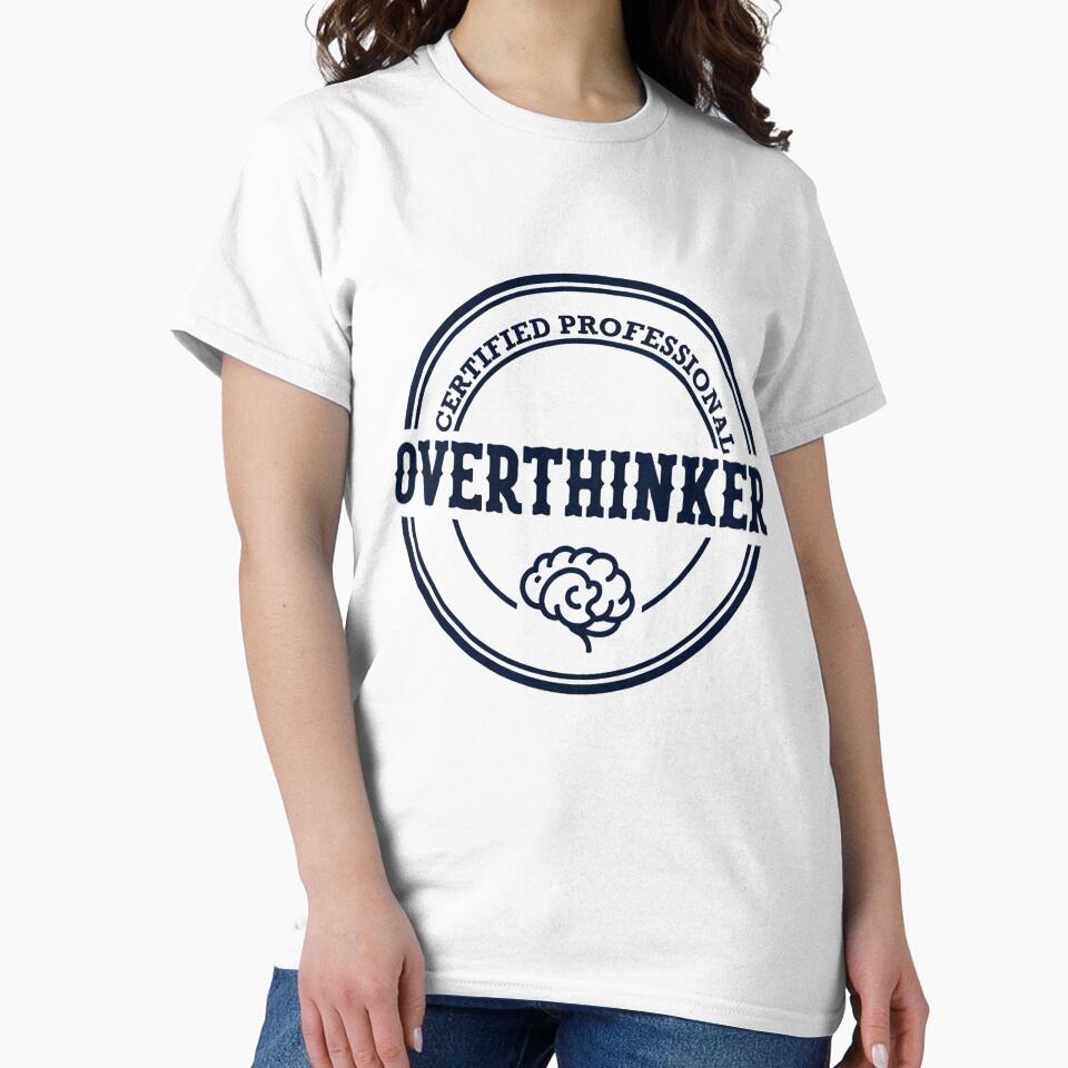 Certified Professional Overthinker Funny Retro Office Stamp by Yoshixv2