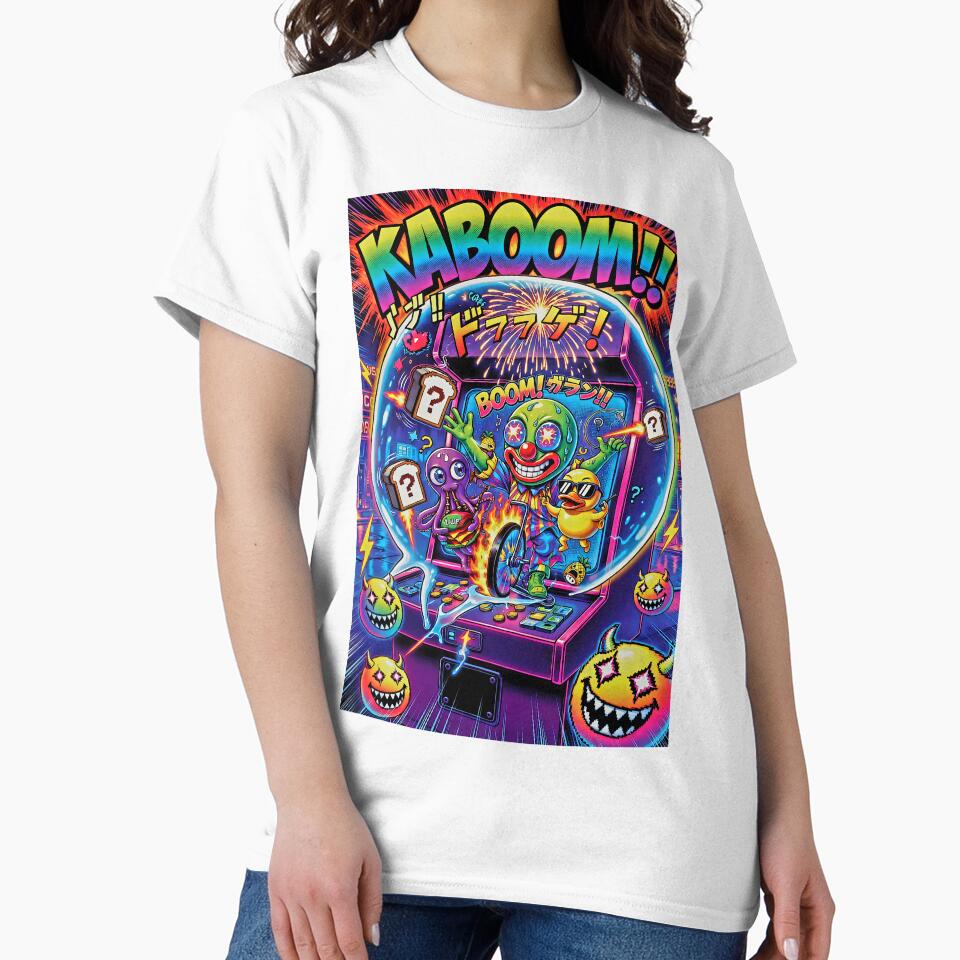 KABOOM!! Psychedelic Arcade Explosion - Clown, Octopus & Duck Chaos by David Brookes Digital
