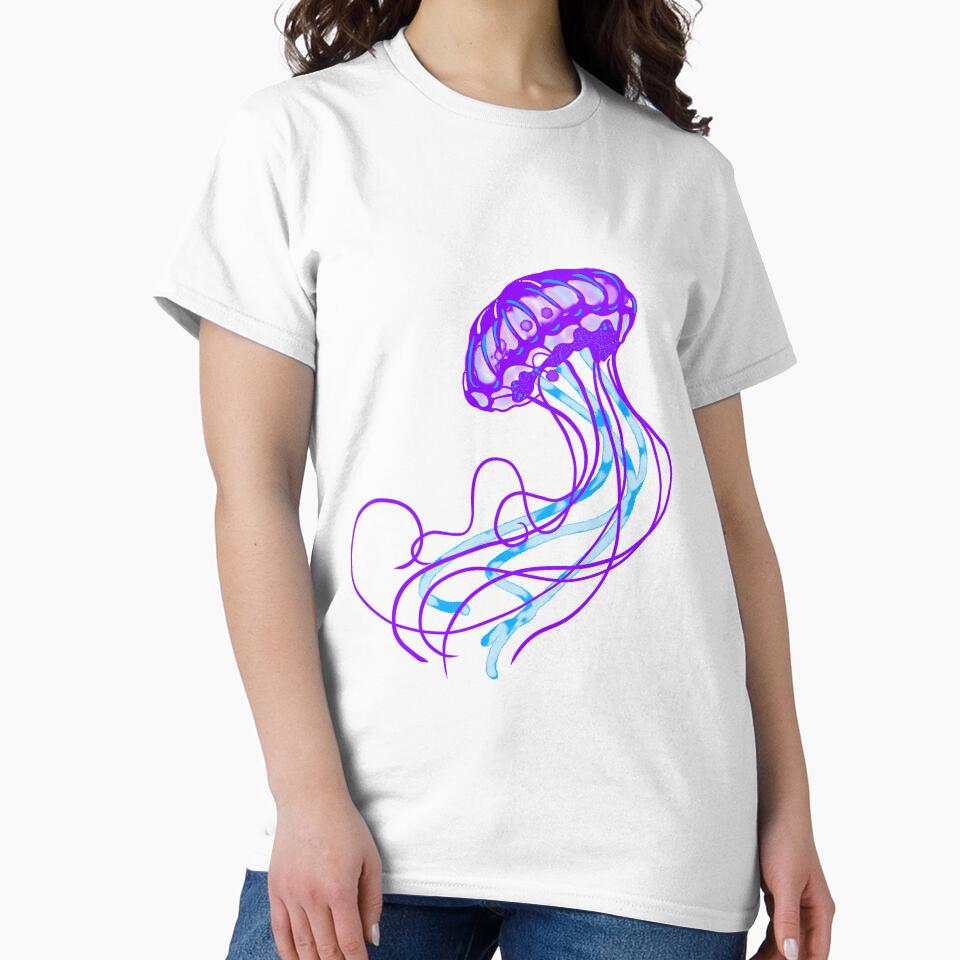 Purple glow jellyfish by RainbowRhino