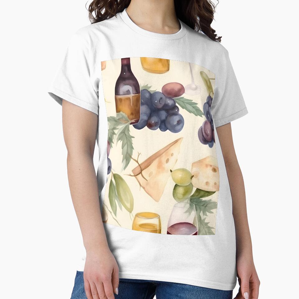 Wine and Cheese Water Color 5 by FantasyRealmOP